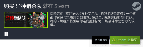 佳Steam卡牌游戏体验PP电子策略与乐趣：最(图17)